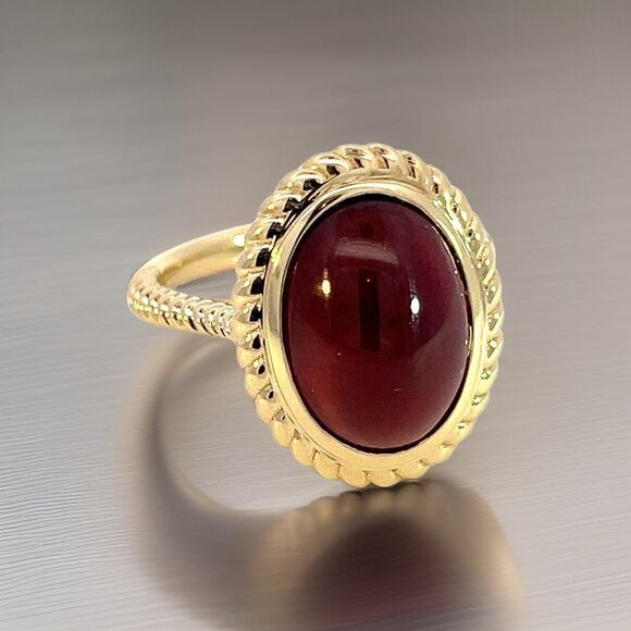Natural Solitaire Spessartite Garnet Ring 14k 8.08 Cts Certified $3,150 310586 - Picture 6 of 14